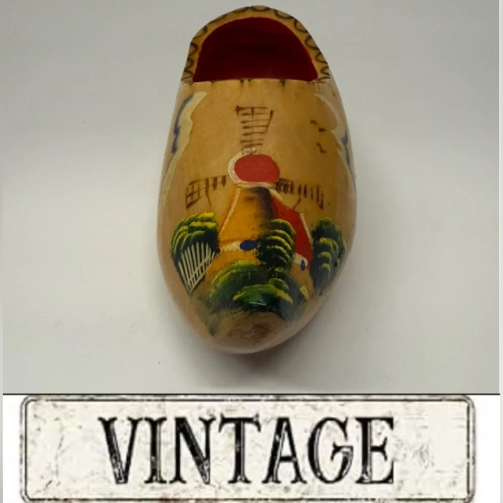 Vintage Wooden Clog Wall Decor
